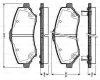 0 986 TB3 007 BOSCH Комплект тормозных колодок, дисковый тормоз