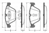 0 986 TB3 033 BOSCH Комплект тормозных колодок, дисковый тормоз