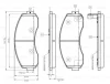 0 986 TB3 045 BOSCH Комплект тормозных колодок, дисковый тормоз