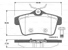 0 986 TB3 101 BOSCH Комплект тормозных колодок, дисковый тормоз