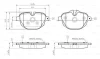 0 986 TB3 139 BOSCH Комплект тормозных колодок, дисковый тормоз