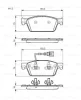 0 986 TB3 163 BOSCH Комплект тормозных колодок, дисковый тормоз