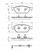 0 986 TB3 178 BOSCH Комплект тормозных колодок, дисковый тормоз