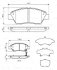 0 986 TB3 185 BOSCH Комплект тормозных колодок, дисковый тормоз