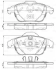 0 986 TB3 192 BOSCH Комплект тормозных колодок, дисковый тормоз