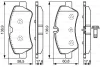 0 986 TB3 202 BOSCH Комплект тормозных колодок, дисковый тормоз