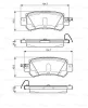 0 986 TB3 223 BOSCH Комплект тормозных колодок, дисковый тормоз