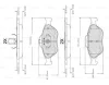 F 03A 150 018 BOSCH Комплект тормозных колодок, дисковый тормоз