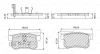 Превью - F 03B 050 134 BOSCH Комплект тормозных колодок, дисковый тормоз (фото 5)