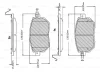 F 03B 150 121 BOSCH Комплект тормозных колодок, дисковый тормоз