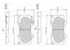 F 03B 150 123 BOSCH Комплект тормозных колодок, дисковый тормоз