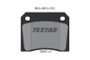 2000702 TEXTAR Комплект тормозных колодок, дисковый тормоз