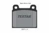 2001107 TEXTAR Комплект тормозных колодок, дисковый тормоз