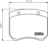 2005402 TEXTAR Комплект тормозных колодок, дисковый тормоз