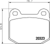 2032302 TEXTAR Комплект тормозных колодок, дисковый тормоз