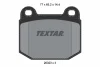 2032306 TEXTAR Комплект тормозных колодок, дисковый тормоз
