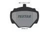 2034402 TEXTAR Комплект тормозных колодок, дисковый тормоз