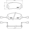 2042103 TEXTAR Комплект тормозных колодок, дисковый тормоз