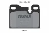 2048203 TEXTAR Комплект тормозных колодок, дисковый тормоз