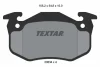 2063402 TEXTAR Комплект тормозных колодок, дисковый тормоз