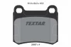 2068701 TEXTAR Комплект тормозных колодок, дисковый тормоз