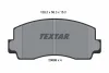 2069901 TEXTAR Комплект тормозных колодок, дисковый тормоз
