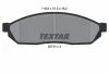 2073101 TEXTAR Комплект тормозных колодок, дисковый тормоз