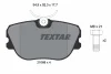 2106804 TEXTAR Комплект тормозных колодок, дисковый тормоз