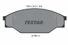 2115801 TEXTAR Комплект тормозных колодок, дисковый тормоз