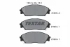 2132201 TEXTAR Комплект тормозных колодок, дисковый тормоз