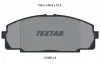 2146806 TEXTAR Комплект тормозных колодок, дисковый тормоз