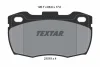 2151902 TEXTAR Комплект тормозных колодок, дисковый тормоз