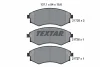 2172502 TEXTAR Комплект тормозных колодок, дисковый тормоз