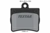 2190003 TEXTAR Комплект тормозных колодок, дисковый тормоз