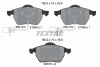 2193881 TEXTAR Комплект тормозных колодок, дисковый тормоз