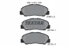 2196701 TEXTAR Комплект тормозных колодок, дисковый тормоз