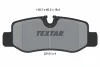 2210101 TEXTAR Комплект тормозных колодок, дисковый тормоз