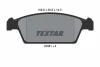 2306101 TEXTAR Комплект тормозных колодок, дисковый тормоз