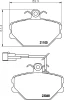 2306801 TEXTAR Комплект тормозных колодок, дисковый тормоз