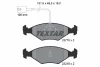 2377601 TEXTAR Комплект тормозных колодок, дисковый тормоз