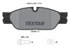 2390801 TEXTAR Комплект тормозных колодок, дисковый тормоз