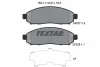 2422701 TEXTAR Комплект тормозных колодок, дисковый тормоз