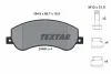 2448404 TEXTAR Комплект тормозных колодок, дисковый тормоз