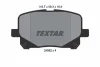 2452201 TEXTAR Комплект тормозных колодок, дисковый тормоз
