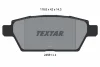 2458102 TEXTAR Комплект тормозных колодок, дисковый тормоз