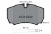 2912303 TEXTAR Комплект тормозных колодок, дисковый тормоз