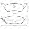 572505J JURID Комплект тормозных колодок, дисковый тормоз