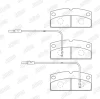 573750J JURID Комплект тормозных колодок, дисковый тормоз