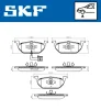 VKBP 80004 E SKF Комплект тормозных колодок, дисковый тормоз