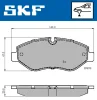 VKBP 80006 SKF Комплект тормозных колодок, дисковый тормоз